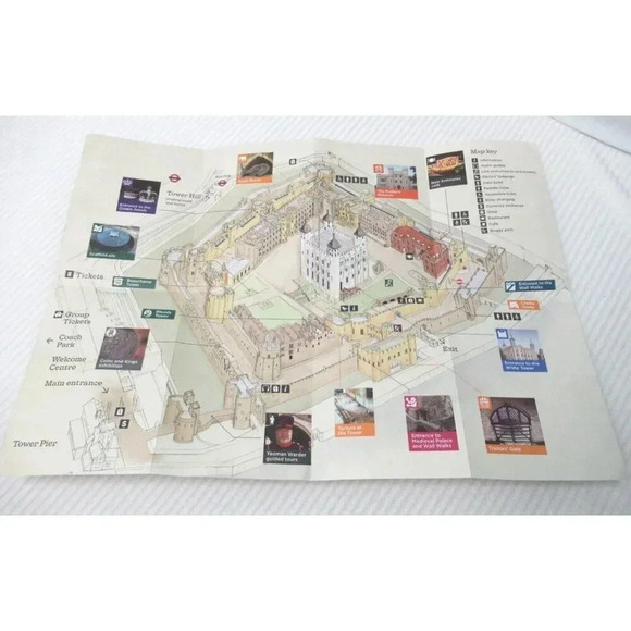Discover The Tower of London - Official Guide - With Fold-Out Map Souvenir - Picture 2 of 4